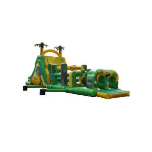 Funny Jungle Race Inflatable Obstacle Courses Amusement Park
