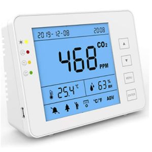 Quality 20ppm Indoor CO2 Meter Data Logger Smart Home Air Quality Monitor for sale