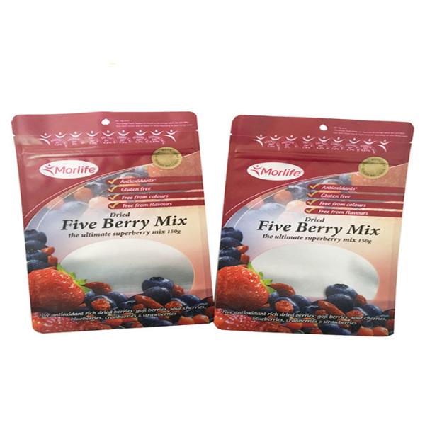 Buy Frozen Food Grade Three Side Seal Pouch Nylon Plastic Packaging Bag Easy Tear at wholesale prices