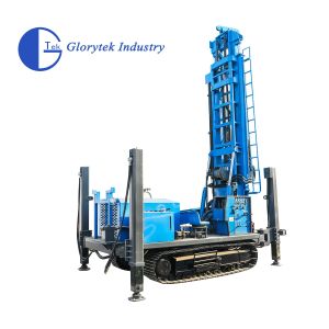 China GL600S Steel Crawler Type Water Well Drill/Drilling Rig with DTH Hammer or Mud Pump for Drilling on sale