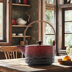 Quality Drinking Pitcher Stylish Single Pot Ceramic Kung Fu Tea Set with Lifting Beam Handle for sale