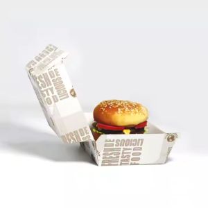 Customized Different Shape Food Catering Biodegradable Burger Box Fast Food