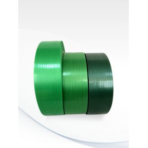 Green Embossed Pallet Strapping Belt Clip / Hot Melt Locking