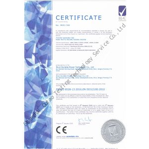 WUXI DURABLE POWER TECHNOLOGY CO.,LTD Certifications