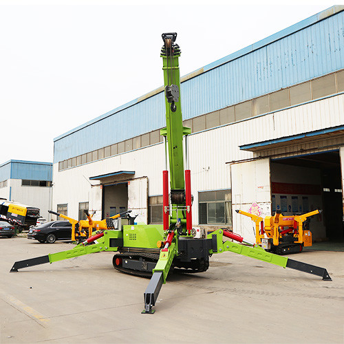 8 Ton Mini Telescopic Boom Spider Crane Electric Movable Small Spider Cranes With Attachment