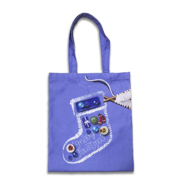 Polyester Cotton Canvas Shopping Bag Customizable Logo Size for Christmas Gift OEM/ODM
