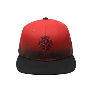 Red Tone Embroidery Cool Vintage Snapback Hats , Snapback Fitted Hats Durable