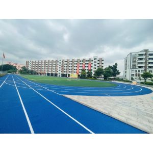 Blue Fireproof Sports Rubber Floor Playground Slip Resistant