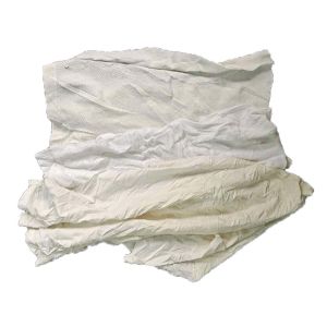 100% Cotton 25cm 10Kg Packaging White Cotton Rags