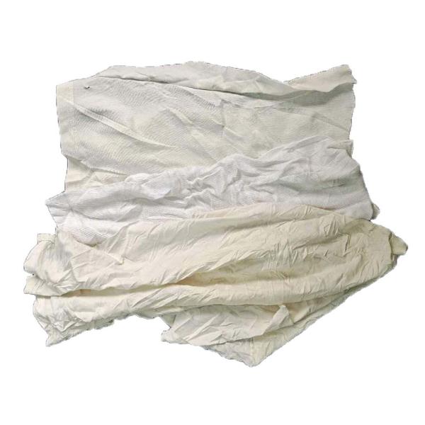 Buy 100% Cotton 25cm 10Kg Packaging White Cotton Rags at wholesale prices