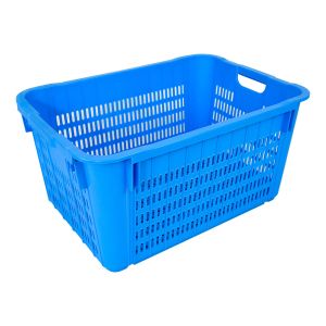 Logo Customized Mesh Plastic Crate for Easy-to-Clean Fruit and Vegetable