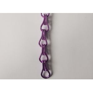 ISO9000 Decorative 2.0mm Chain Link Door Fly Curtain Erosion Resistant