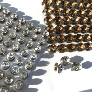 2021 wholesale glass stone jeans rivet LTC rhinestone strass rivet for leather