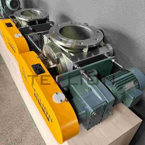 High temperature particle rotary valve suitable for explosion-proof areas