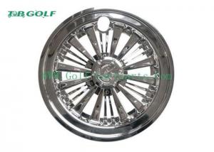 Quality Durable Silver 10 Inch Golf Cart Hub Caps Golf Cart Parts 31 X 24.4 X 24.4 Cm for sale