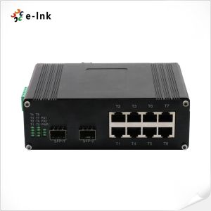 Rugged Industrial Switch 8 PoE+ Ports for IP Cameras and Wireless Access Points