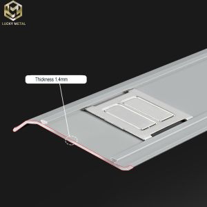 Extrusion Recessed Aluminium Skirting Profile Baseboards Electroplating Finish