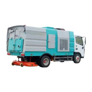China Fuel Type Diesel 5m3 Small Street Cleaning Truck Mounted Road Sweeper on sale