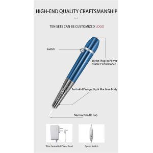 Aluminium Alloy Multifunctional Permanent Tattoo Makeup Pen For Eyeliner