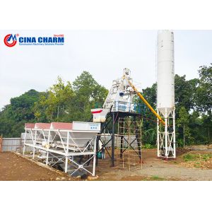HZS50 Fixed Type Floating Universal Concrete Mixing Plant Ready Mix Plant
