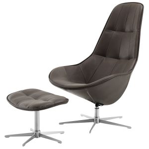 Boston armchair with ottoman