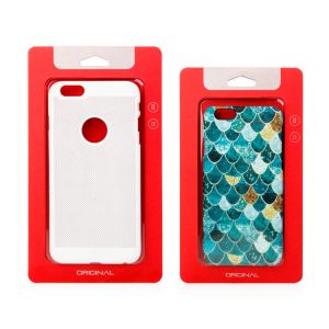 PVC Kraft paper phone case packaging retail package boxes for mobile phone cover