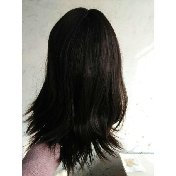 Brazilian Virgin Human Hair Kosher Wigs Naturual Color Natural Straight