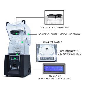 220V Low Voice Electric Household Mixer 1500Ml Power Blender Mixer for Ice Drink