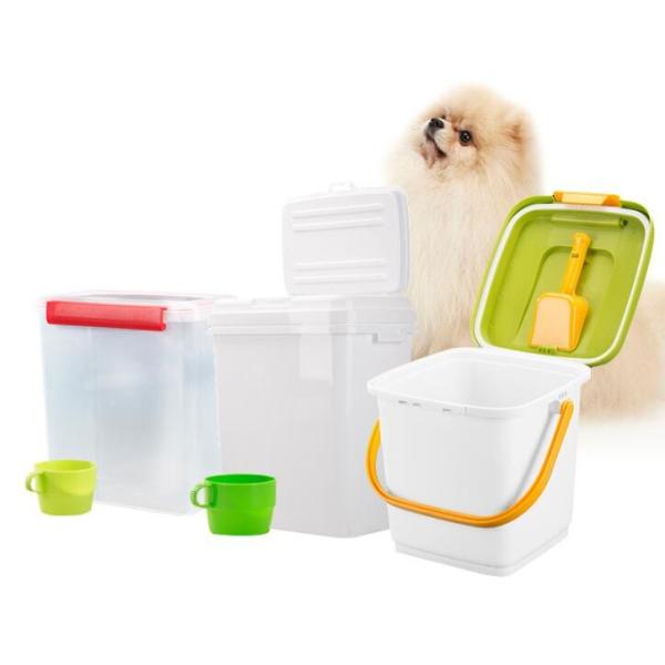 Buy Food grade square Plastic Bucket 20 liter with lid, dog food plastic container, PP/PE Plastic dogs-food Bucket Pail Easi at wholesale prices