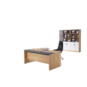 Amerian Walnut Wooden Office Manager Desk With 5 Years Warranty