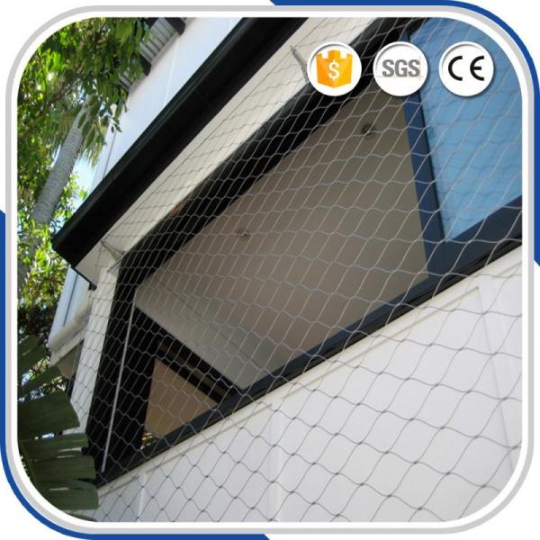 Buy 2mm Thickness Outdoor Architectural Flexible Stainless Steel Wire Rope Mesh Facade Cladding at wholesale prices