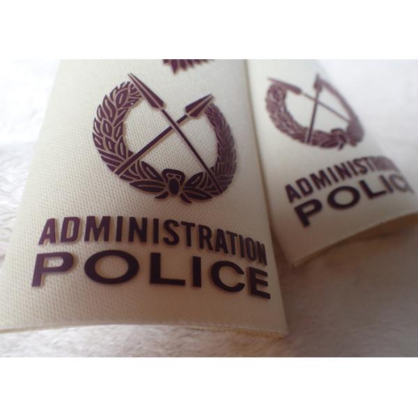 Buy High Density Screen Printed Clothing Labels Police Shoulder Patches at wholesale prices