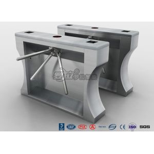 Semi Automatic RFID Tripod Security Gates Entrance Stainless Steel
