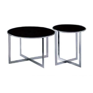 Small End Round Metal Coffee Table With Metal Legs For Showroom 450 * 480mm