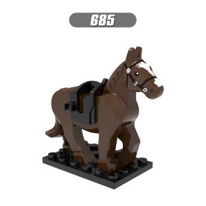 Plastic kids toys compatible with legoinglys action war horse mini figures