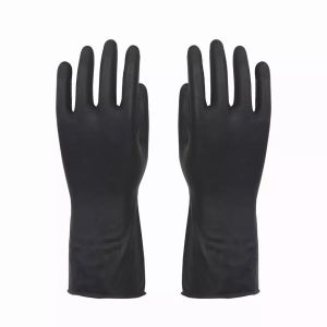 Wholesale cheap safe industrial nitrile dipped gloves black
