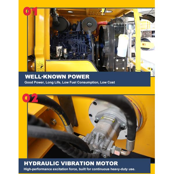 High Quality 1 to 10 Ton Vibratory Roller Compactor Single and Double Drum Asphalt Pedestrian Roller for Construction Projects