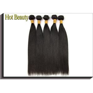 Brazilian Human Hair Grade 6A Virgin Hair , Silk Straight Human Hair Weave Weft