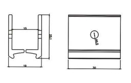J-30 Profile AL-20 Aluminum Pipe Joints Die Casting