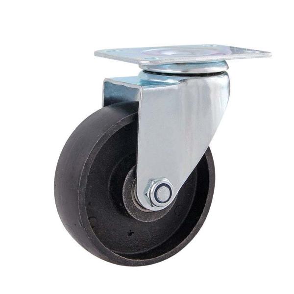 Buy Customized Request Industrial Casters Diameter 100mm Pl Material Caster Wheel at wholesale prices