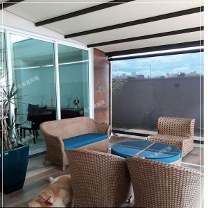 Premium Heavy-Duty Aluminum Frame Patio Awning-UV-Resistant Adjustable