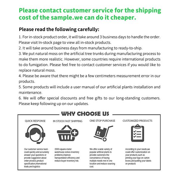 170cm Artificial Landscape Trees L Shape Split Philo Garden Decoration No Watering