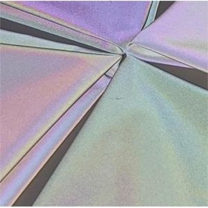 China 30D Mechanical Elastic Colorful Reflective Fabric on sale