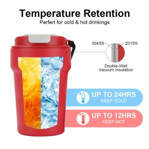 12oz Bpa Free Double Wall Steel Vacuum Flask Insulated Travel Tumbler Flask