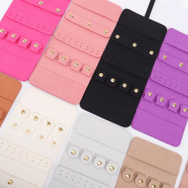 Microfiber Multifunctional Jewelry Storage Bag Portable Jewelry Bag Ring Earring Necklace Watch Packaging Bag Cross-Border