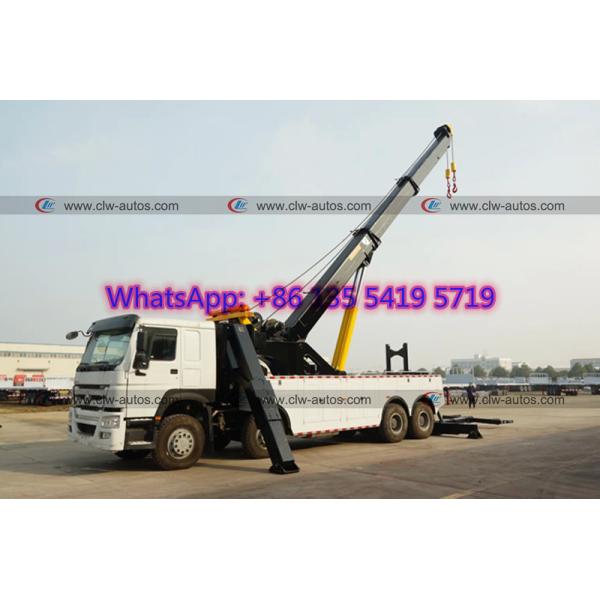 HOWO 8x4 371HP 420HP 360 Degree Rotation Road Wrecker Truck