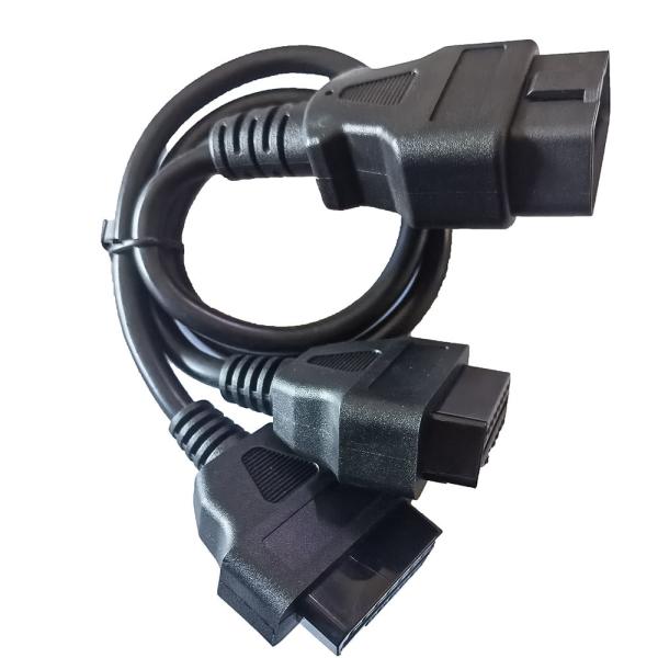 Y Splitter Obd2 Scanner Extension Cable , Recorder Devices Obdii Diagnostic