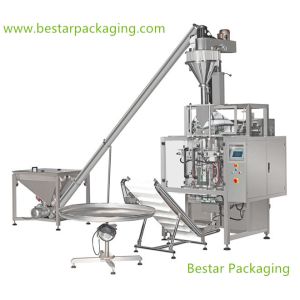 Certified full automatic flour packaging machinery with Auger filler,spiral