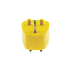 Yellow ABS Antistatic 1M Resistor ESD Boding UK Plugs