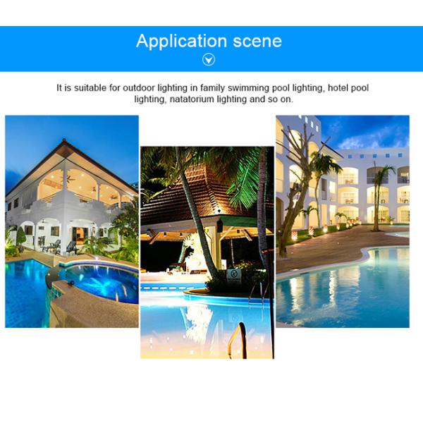 Low Voltage 18X3W Led Swimming Pool Light, Swimming Pool Color Changing Lights IP68 Outdoor